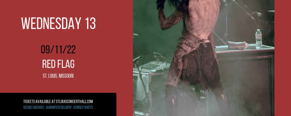 Wednesday 13 at Red Flag tickets Wednesday 13 at Red Flag
