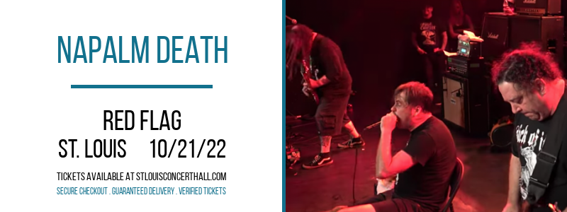 Napalm Death at Red Flag tickets Napalm Death at Red Flag