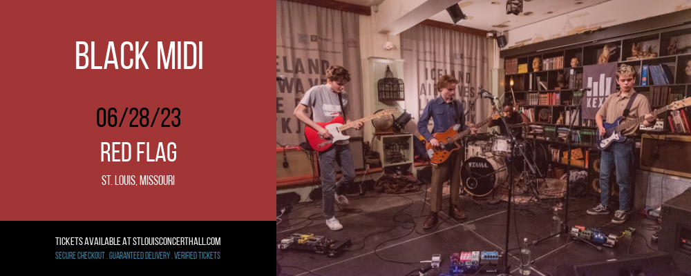 Black Midi at Red Flag tickets Black Midi at Red Flag